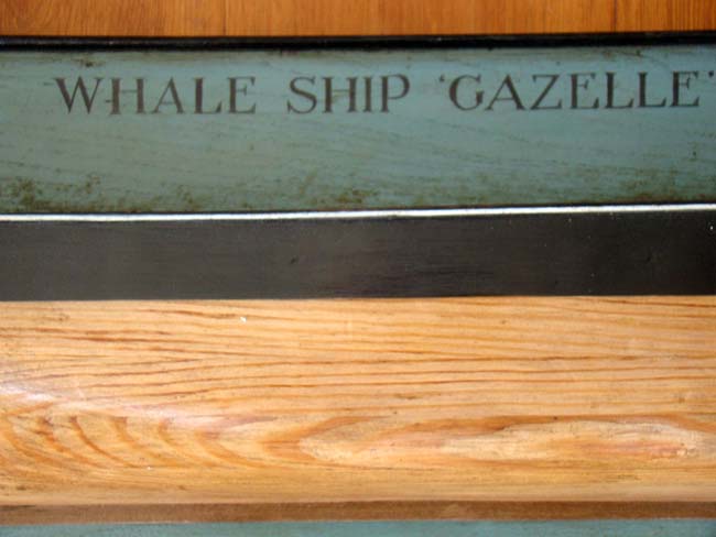 A late 19th or early 20th century Half-Hull Model of the Whaling Ship "Gazelle" built at Mattapoisett in 1852 — image 3